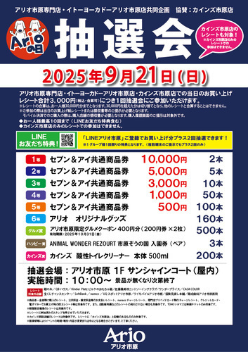 アリオの日抽選会