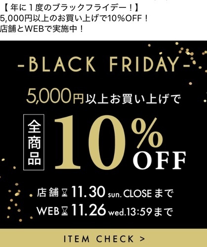 ブラックフライデー