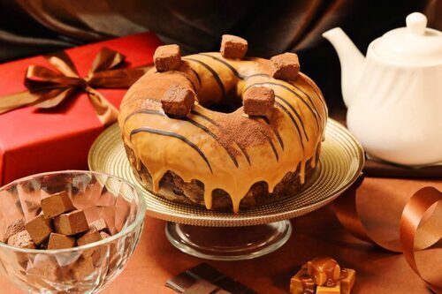 チョコとキャラメルの甘いハーモニーが楽しめる『生チョコキャラメルリング』🤎